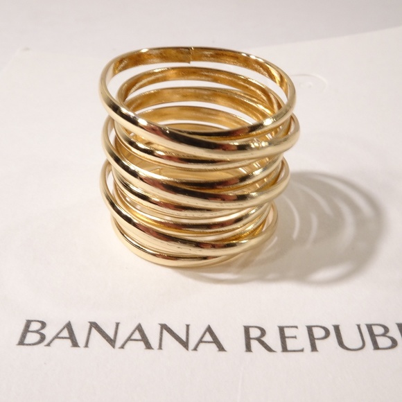 Banana Republic Wide Spiral Barrel Ring 6 NWT 45 - Picture 4 of 8